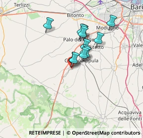Mappa Via II Giugno, 70020 Toritto BA, Italia (5.4375)