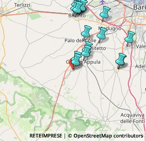 Mappa Via II Giugno, 70020 Toritto BA, Italia (9.969)