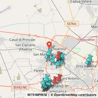 Mappa Via Delle Ortensie, 81030 Frignano CE, Italia (5.7345)