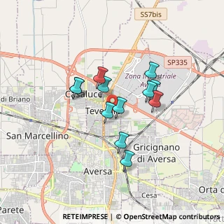Mappa Via A. Poerio, 81030 Teverola CE, Italia (1.41833)