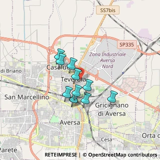 Mappa Via A. Poerio, 81030 Teverola CE, Italia (1.37364)