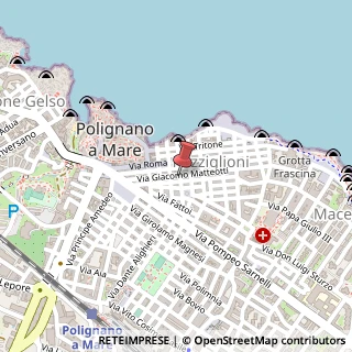 Mappa Via Card Ciasca, 29, 70044 Polignano a Mare, Bari (Puglia)