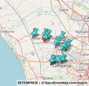 Mappa Via Ciglio, 81030 Casapesenna CE, Italia (6.3165)