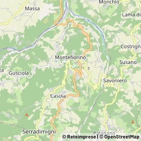 Mappa Montefiorino