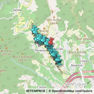 Mappa Via Boccasso, 17015 Celle Ligure SV, Italia (0.27143)