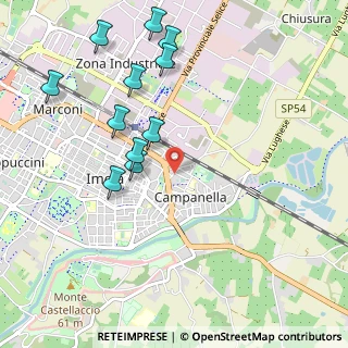 Mappa Via Molino Vecchio, 40026 Imola BO, Italia (1.12636)