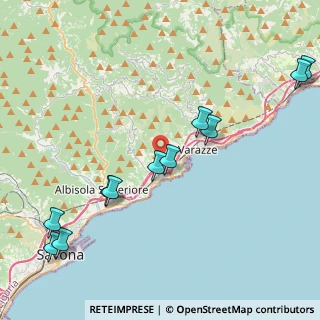 Mappa Via delle Ginestre, 17015 Celle Ligure SV, Italia (5.04091)