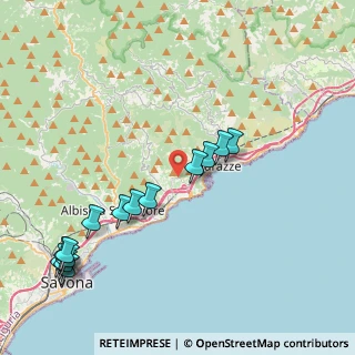 Mappa Via delle Ginestre, 17015 Celle Ligure SV, Italia (4.82071)
