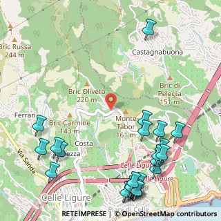 Mappa Via delle Ginestre, 17015 Celle Ligure SV, Italia (0.776)
