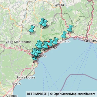 Mappa Via delle Ginestre, 17015 Celle Ligure SV, Italia (10.5655)