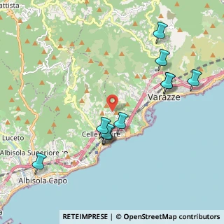 Mappa Via delle Ginestre, 17015 Celle Ligure SV, Italia (2.08909)