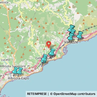 Mappa Via delle Ginestre, 17015 Celle Ligure SV, Italia (2.22357)