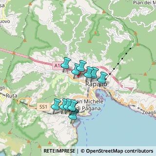 Mappa Via Nino Bixio, 16035 Rapallo GE, Italia (1.46667)