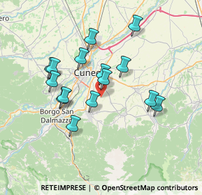 Mappa Via Funga, 12100 Cuneo CN, Italia (6.47667)