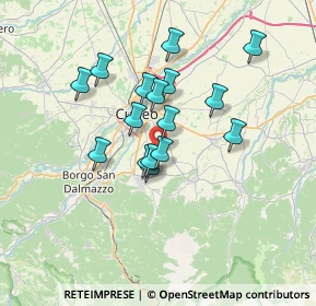 Mappa Via Funga, 12100 Cuneo CN, Italia (5.61625)