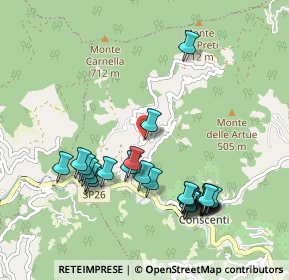 Mappa Via Campo di Ne, 16040 Ne GE, Italia (1.06538)