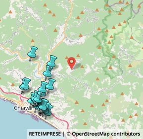 Mappa Via Campo di Ne, 16040 Ne GE, Italia (5.435)