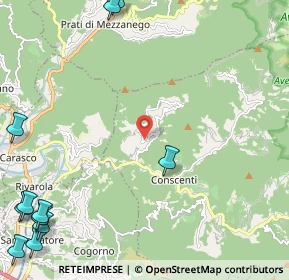 Mappa Via Campo di Ne, 16040 Ne GE, Italia (3.73)