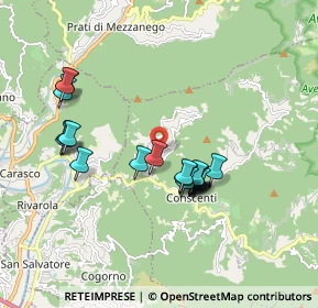 Mappa Via Campo di Ne, 16040 Ne GE, Italia (1.6665)