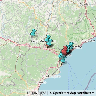 Mappa Strada Statale Colle di Cadibona, 17014 Carcare SV, Italia (11.8655)