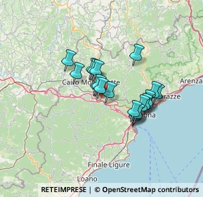 Mappa Strada Statale Colle di Cadibona, 17014 Carcare SV, Italia (10.079)
