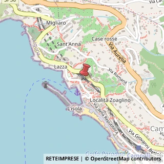 Mappa Via Piero Schiaffino, 82, 16032 Camogli, Genova (Liguria)
