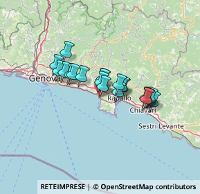 Mappa Via Piero Schiaffino, 16032 Camogli GE, Italia (9.5075)