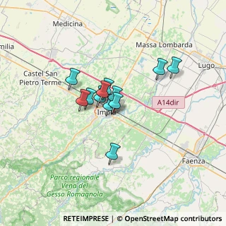 Mappa Via R.Cartesio, 40026 Imola BO, Italia (4.48417)