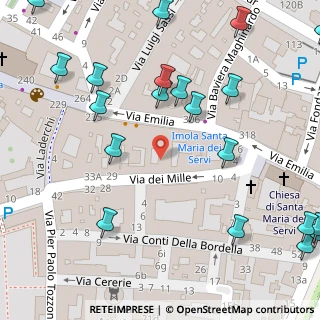 Mappa Via dei Mille, 40026 Imola BO, Italia (0.0955)