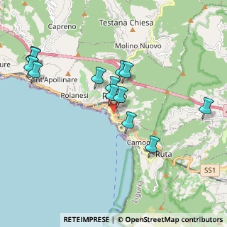 Mappa Via Filippo da Recco, 16036 Recco GE, Italia (1.95615)