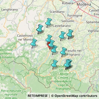 Mappa Via Dante Alighieri, 41045 Montefiorino MO, Italia (12.18333)