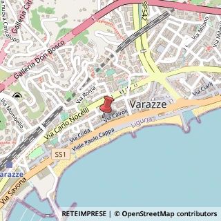 Mappa Via Fratelli Cairoli, 54, 17019 Varazze, Savona (Liguria)