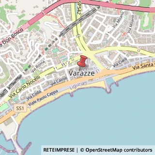 Mappa Piazzetta de Vigerio, 14/1, 17019 Varazze, Savona (Liguria)