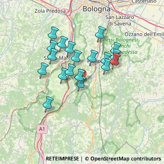 Mappa Strada delle Calzinare, 40065 Pianoro BO, Italia (6.35947)