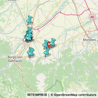 Mappa Via Peveragno, 12081 Beinette CN, Italia (7.33438)