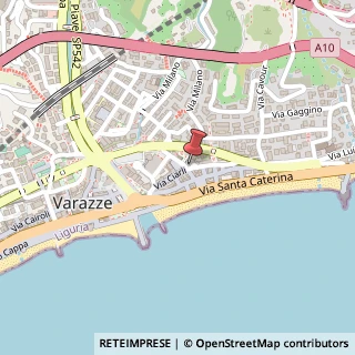 Mappa Via Busci, 17, 17019 Varazze, Savona (Liguria)