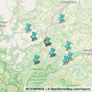Mappa Via Rocca, 41045 Montefiorino MO, Italia (6.49462)