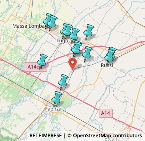 Mappa Piazza Manfredi, 48018 Granarolo RA, Italia (6.63786)