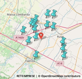 Mappa Piazza Manfredi, 48018 Granarolo RA, Italia (6.83467)