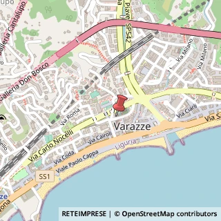 Mappa Via Marcantonio Carattini, 24, 17019 Varazze, Savona (Liguria)