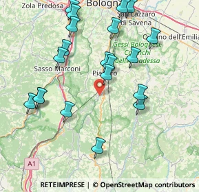 Mappa Via Fondovalle Savena, 40065 Pianoro BO, Italia (8.741)