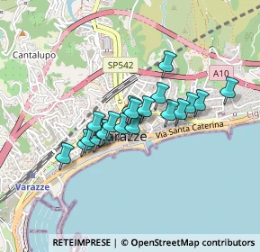 Mappa Via Lanzerotto Malocello, 17019 Varazze SV, Italia (0.313)