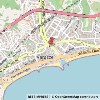 Mappa Via Fratelli Cairoli, 34, 17019 Varazze, Savona (Liguria)