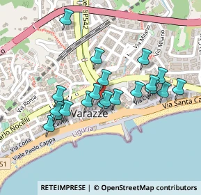 Mappa Via Lanzerotto Malocello, 17019 Varazze SV, Italia (0.2045)