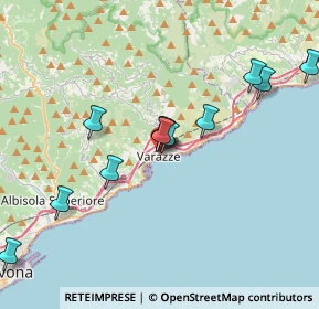 Mappa Via Lanzerotto Malocello, 17019 Varazze SV, Italia (3.68167)