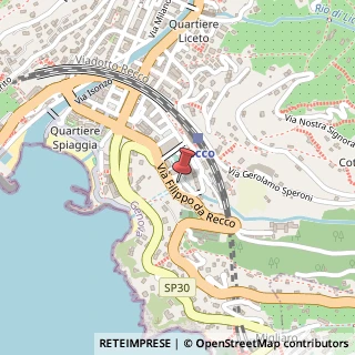 Mappa Via Valleverde, 4, 16036 Recco, Genova (Liguria)