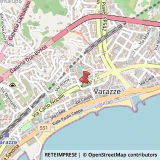 Mappa Via Giovanni Bosco, 24, 17019 Varazze, Savona (Liguria)