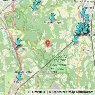 Mappa Via delle Valli, 40037 Sasso Marconi BO, Italia (3.3775)