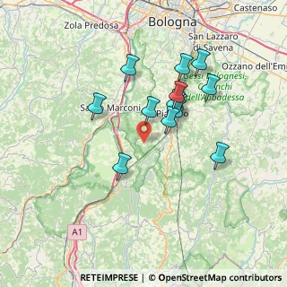 Mappa Via delle Valli, 40037 Sasso Marconi BO, Italia (6.25154)