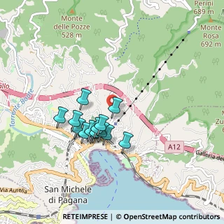 Mappa Viale Privato Luigi Cordano, 16035 Rapallo GE, Italia (0.72714)